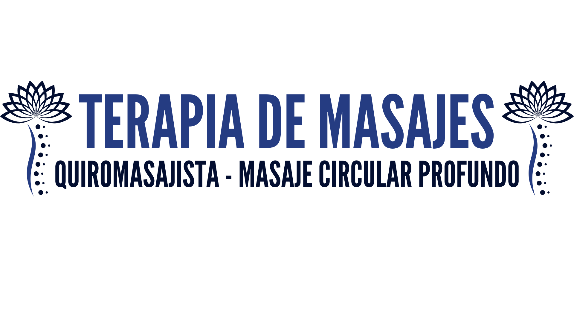 Terapia de masajes |masaje circular profundo